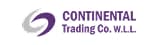 Logo of Continental Trading Co. W.L.L. featuring a stylized "C" in gray and purple, next to bold purple text on a white background.